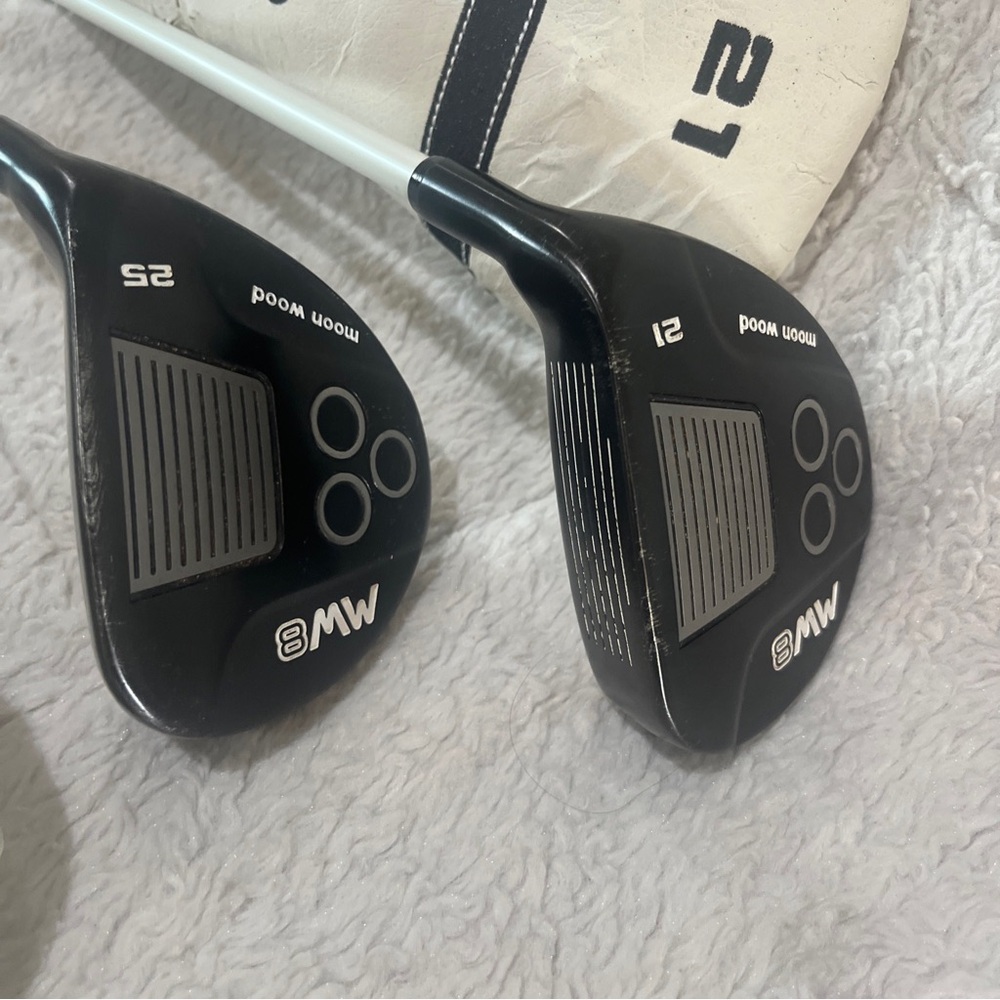 MOON WOOD MW8 Set 21 & 25° Fairway Metal RH Graphite Shaft 75g Regular Flex - Picture 4 of 10